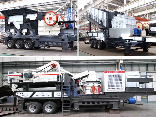 配顎破、反擊破、圓錐破的移動破碎機