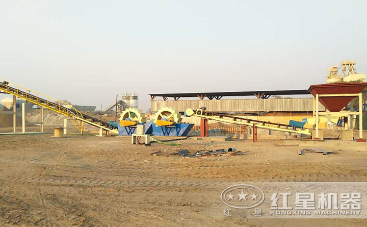 洗砂機安裝、調(diào)試現(xiàn)場